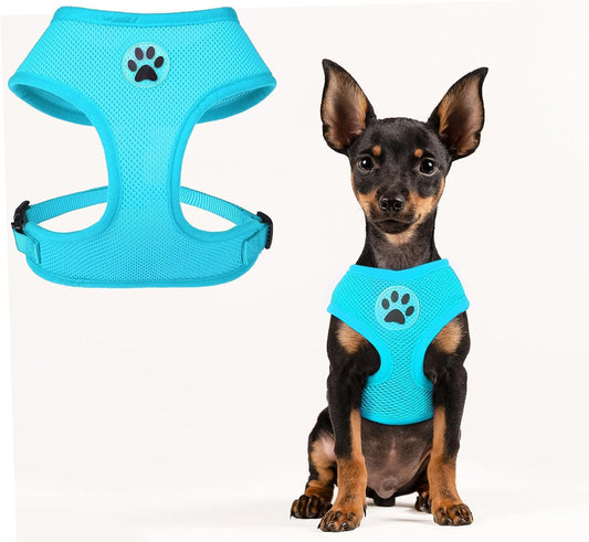 BINGPET No Pull Dog Harness,Soft Mesh Breathable All Weather Vest Harness,Safety Protection Design Durable Adjustable Step-in Easy Walk Dog Harness for Small Medium Large Dogs(RoyalBlue,XS)