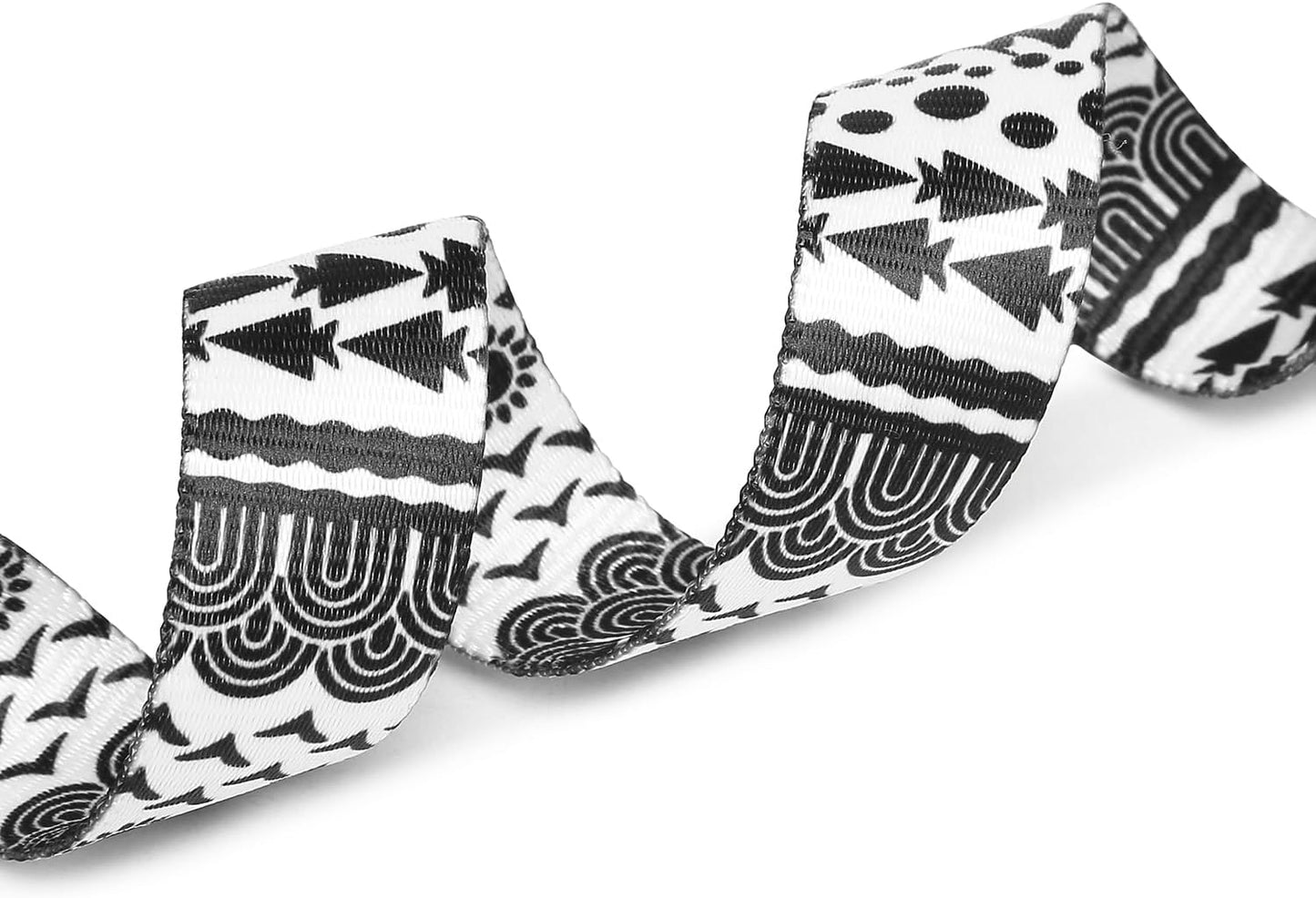 Mercano Adjustable Dog Collar - Special Design Patterns, Soft Nylon Comfortable Durable Pet Collar for Small Medium Large Dogs (M, Black White B)