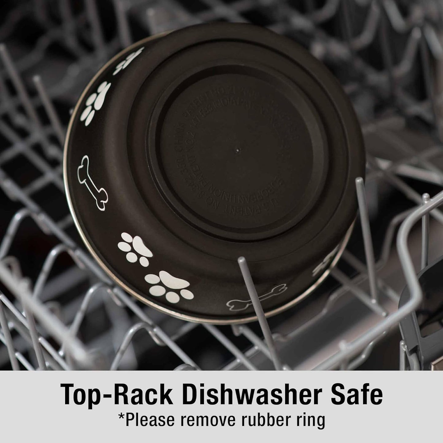 Loving Pets Bella Dog Bowls- Stainless Steel Dog & Cat Bowls - Spill Proof Dog Food Bowl, Cat Bowl, Puppy Essentials & Pet Supplies Great for Home & Travel (X-Large 65-100lbs, Espresso)