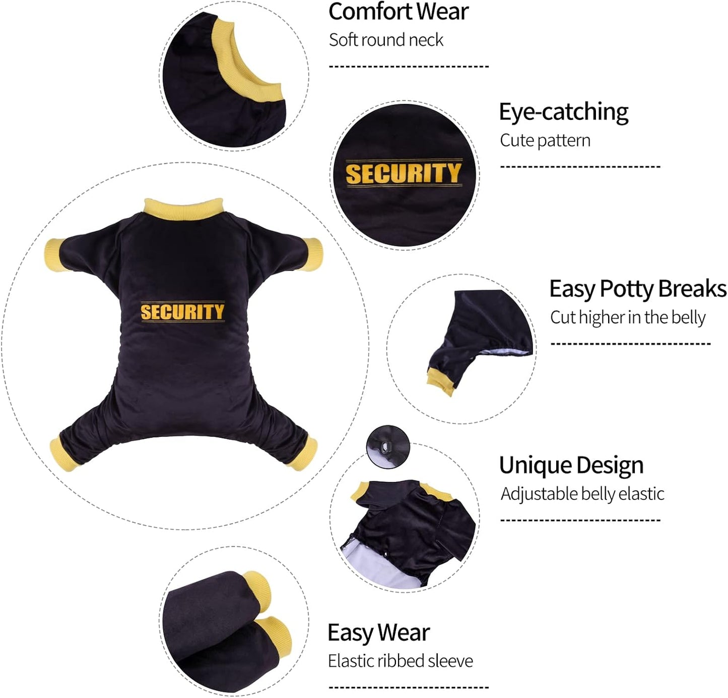 CuteBone Dog Halloween Pajamas Puppy Onesies Small Dogs Soft Pjs Coat Cat Apparel Comfy Pet Christmas Clothes Outfit Doggie Bodysuit P264L