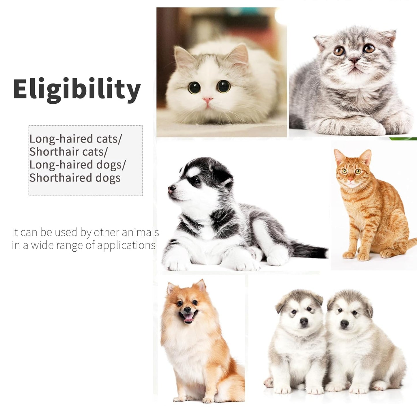 Pet Grooming Comb for Cats & Dogs Removing Tangles and Knots Removes Tangles Knots Stainless Steel Pins Tear Stain Removal