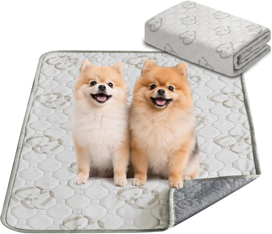 FXW Washable Pee Pads for Dogs, Puppy Pads with Super Absorbent, Specifically Designed for Potty Training, 35" Square, Khaki, 1 Pack