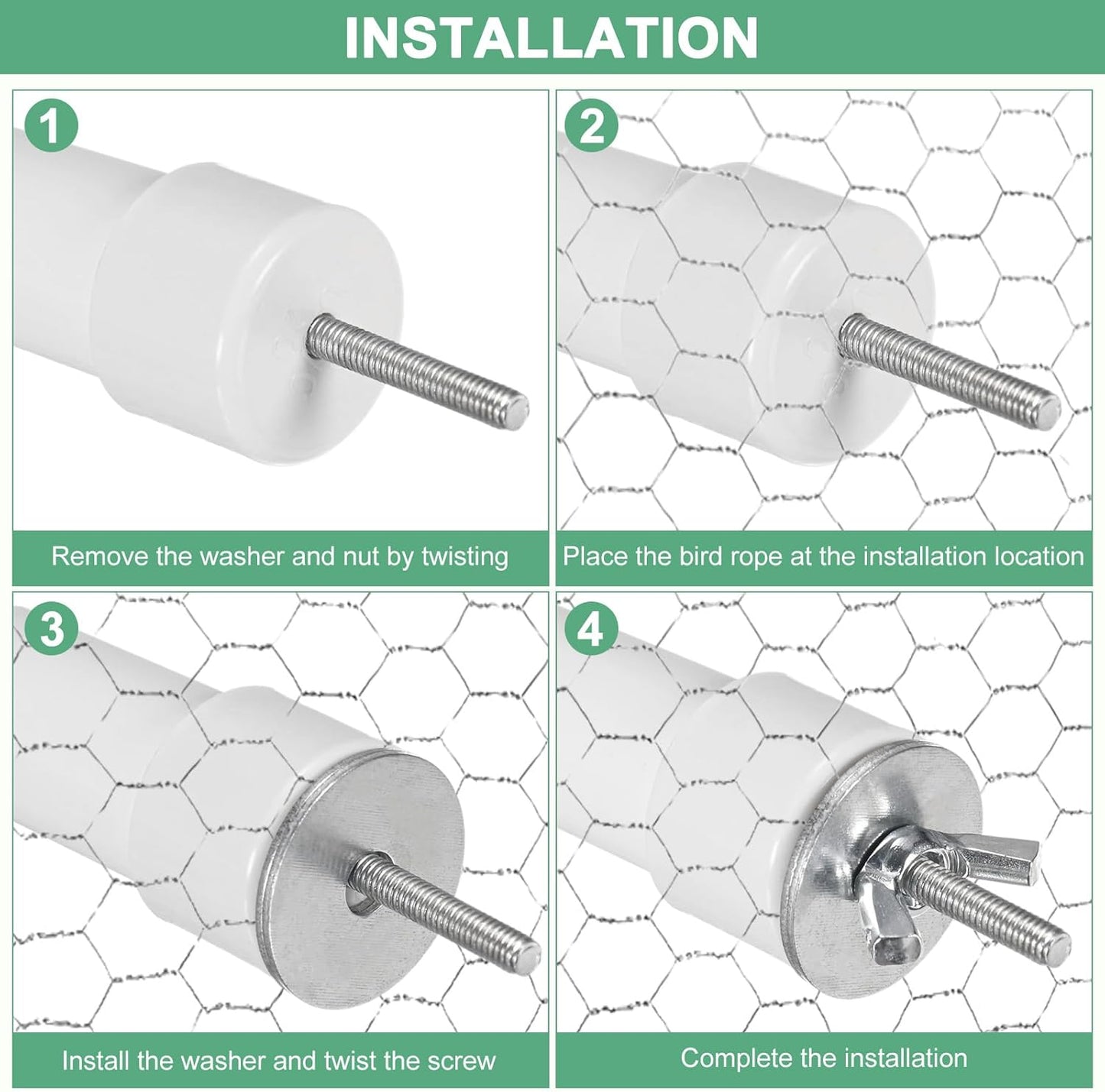 2-Pack Rope Perches for Bird Cages, 31.5 in Length Comfort Grip Flexible Rope Perch Beak & Paw Grinding for Parrots/Cockatiels/Parakeets, Bird Platform Sand [Pink Cyan]