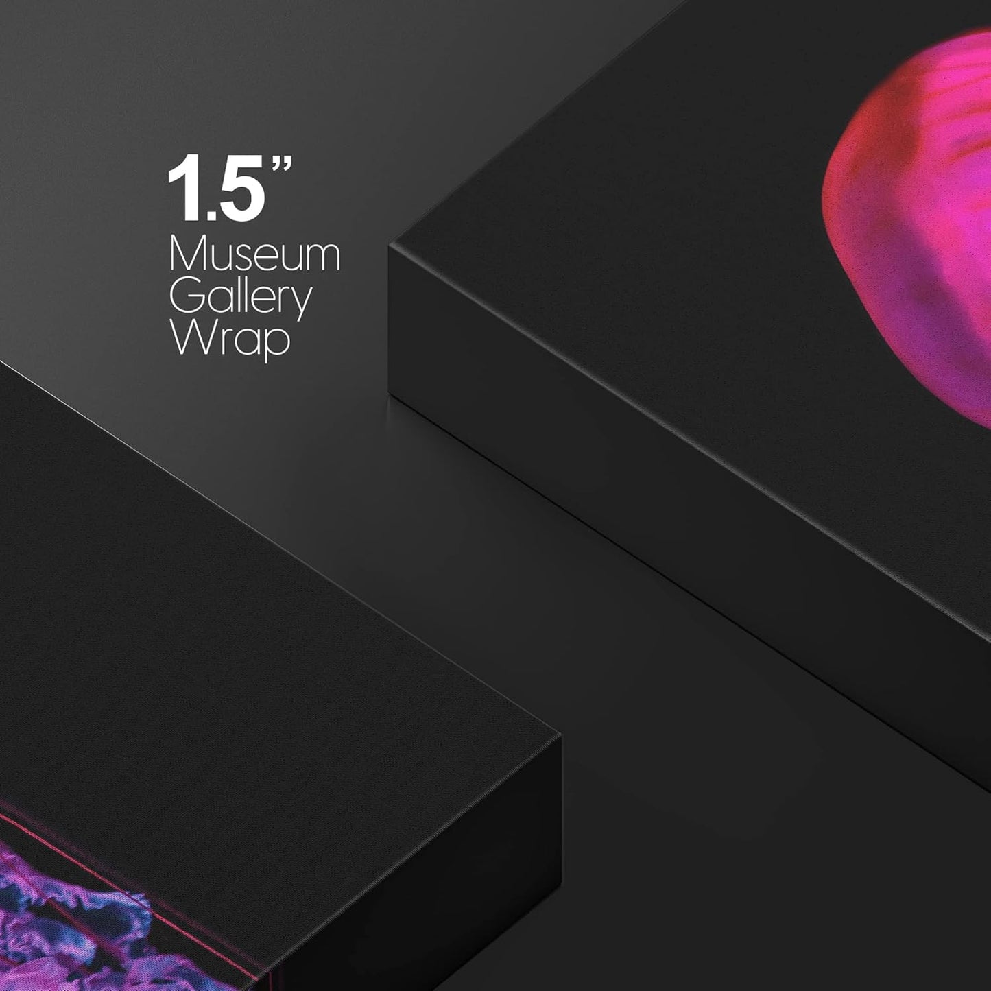 wall26 Canvas Print Wall Art Underwater High Contrast Pink Jellyfish Sea Nature Animals Photography Realism Rustic Scenic Landscape Wilderness Colorful for Living Room, Bedroom, Office - 12"x18"