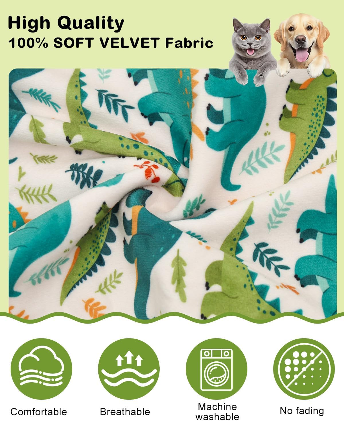 CuteBone Dinosaur Costume Dog Pajamas, Stretchy Spandex Crystal Velvet Sleepwear Coat for Small Dogs, Soft & Warm Pet Outfit Clothes for Cold Weather, Cozy Pullover Design COSP05-3XL