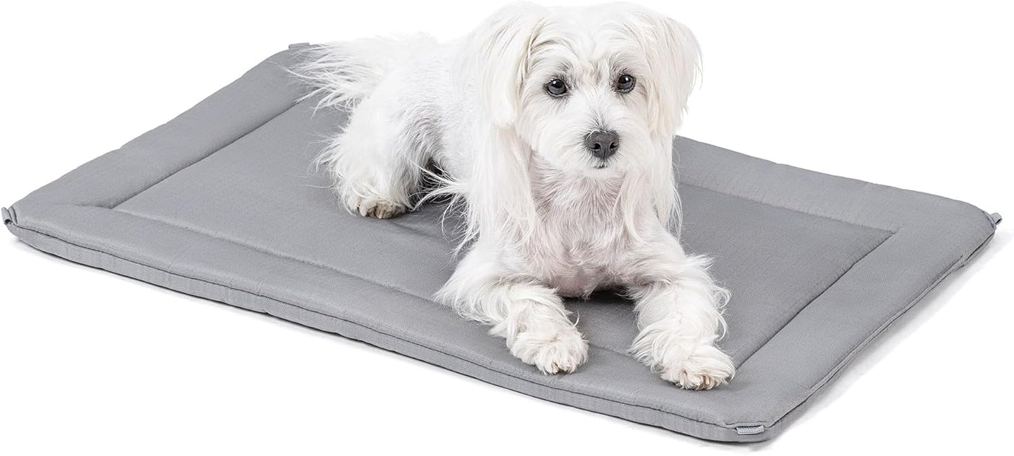 Cybarmour Chew Proof Dog Crate Pad - Outdoor Indestructible Dog Bed - Tough - Potable - Machine Washable - Water & Dirt-Resistant - Small Breeds & Fits 24-Inch Crate - 23"x16", Limestone