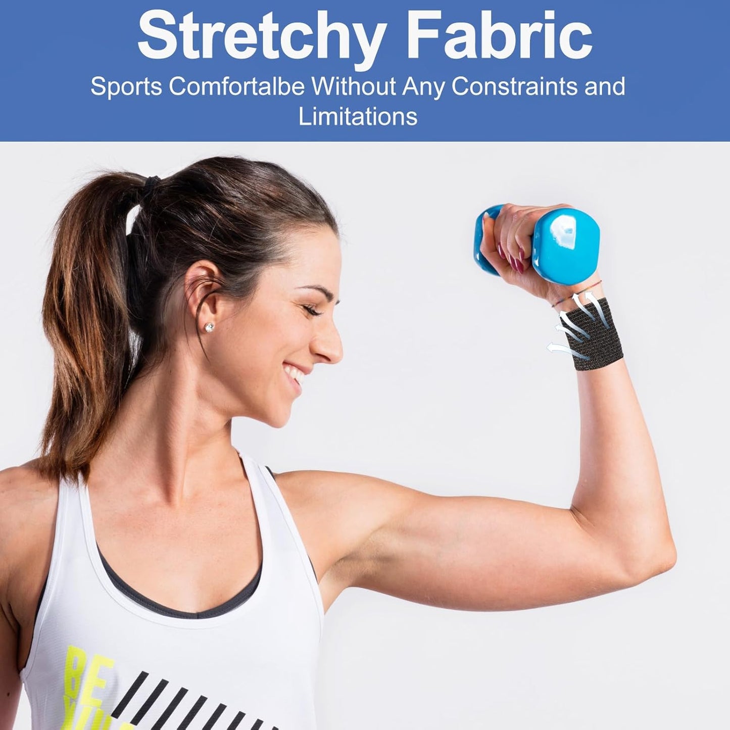 LDIWEE 24 Pack 2 Inch Self Adhesive Bandage Wrap - 5 Yard Black Cohesive Vet Wrap & Athletic Tape Grip Tape for Ankle Sprains, First Aid Medical, Sports Injuries