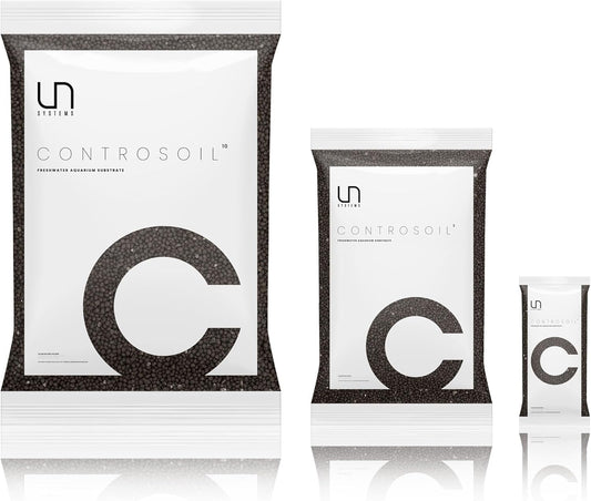 Ultum Nature Systems Controsoil - Freshwater Aqua Soil Substrate for Fish, Shrimp, Live Plant Propagation and Aquascaping - 6.8pH Low Ammonia, Volcanic Ash - Black, Extra Fine (1 Liter | 2LB)