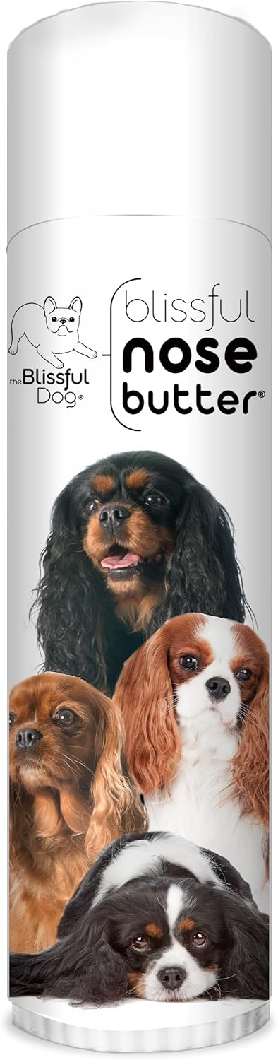 The Blissful Dog Cavalier King Charles Spaniel Nose Butter, Versatile Dog Nose Balm for Dry Nose, Handcrafted Nose Moisturizer, Easy-to-Apply Dog Essentials, Unscented, 0.50 oz.