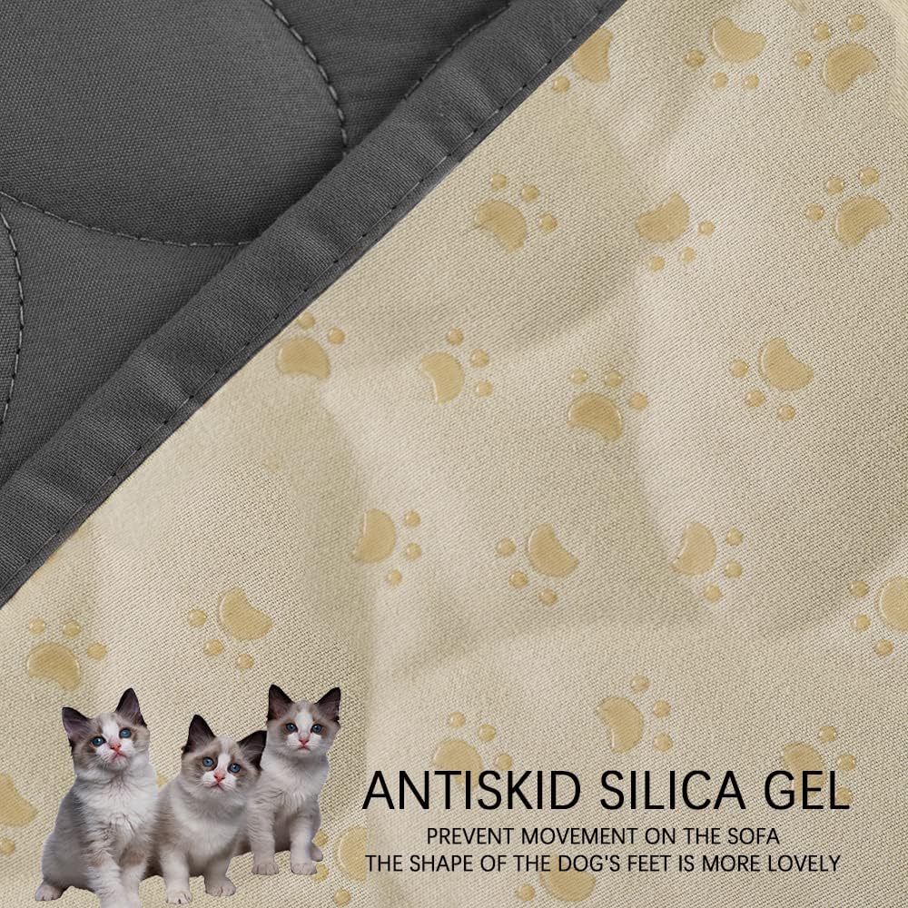 Ameritex Pet Bed Cover Dog Bed Blanket for Sofa and Furniture Waterproof New Pattern Design (30x70 Inch, Dark Grey)