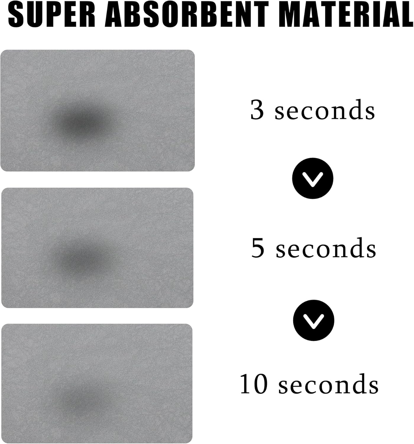 YCT Cat Pet Food Mat - Non-Slip Bottom Absorbent Quick Dry Feeding Mat for Dogs and Cats - Pet Supplies, 16.9"x24" Beige