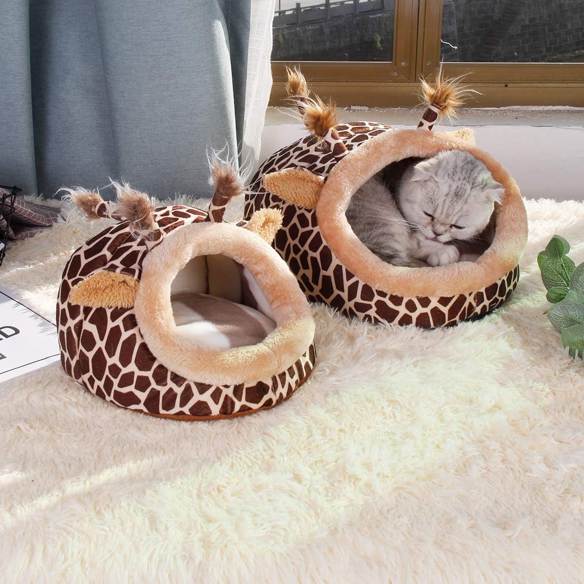 LEFTSTARER Guinea Pig Rat Bed and Hideout for Ferret Hedgehog Sleep and Hide, Hamster Small Pet Animals Supplies Toy Cage Accessories Nest