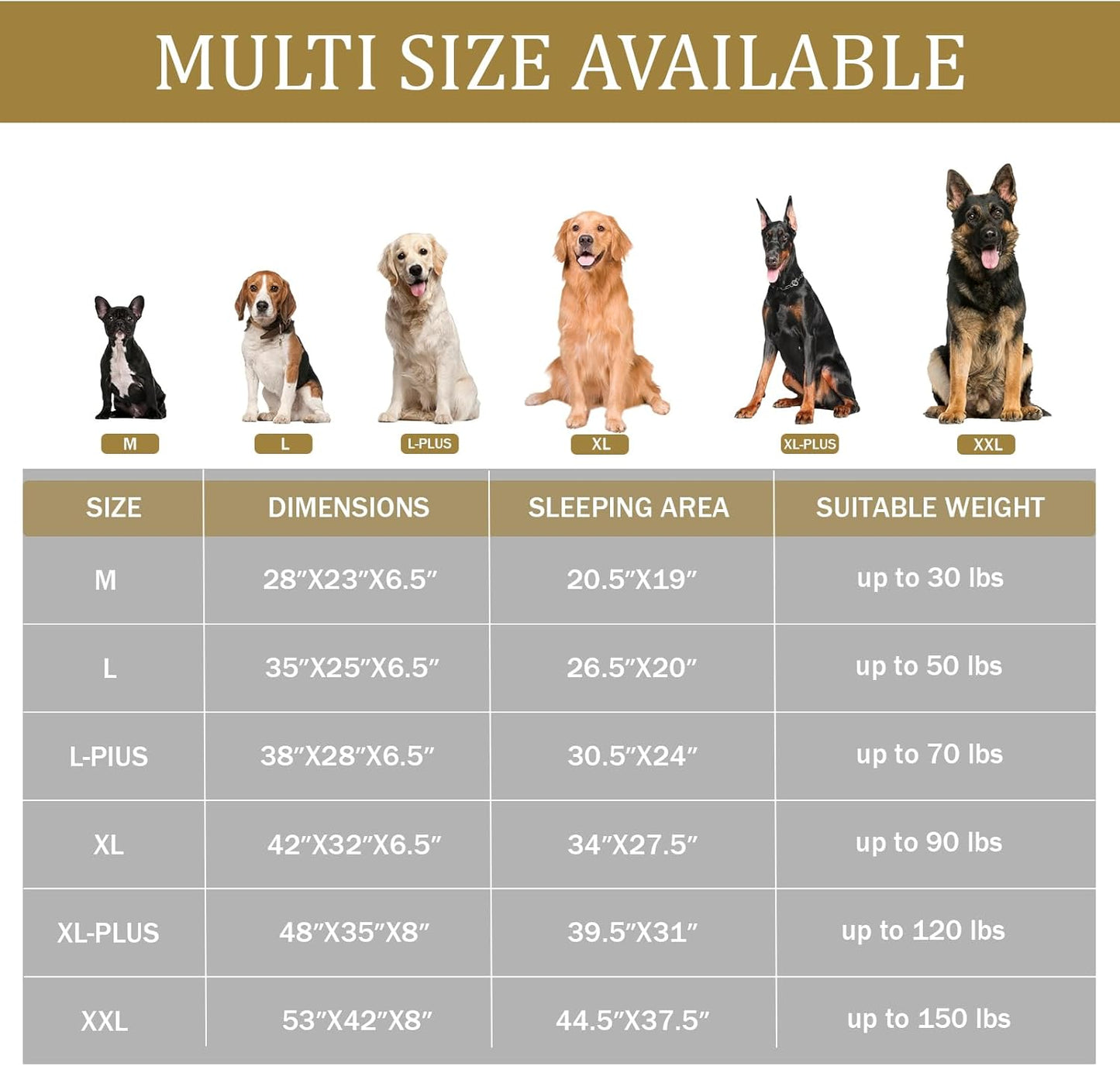 Bedfolks Orthopedic Dog Bed, Waterproof Dog Sofa Bed for Extra Large Dogs, Egg Foam Pet Couch Bed with Removable Washable Cover and Nonslip Bottom, Light Grey