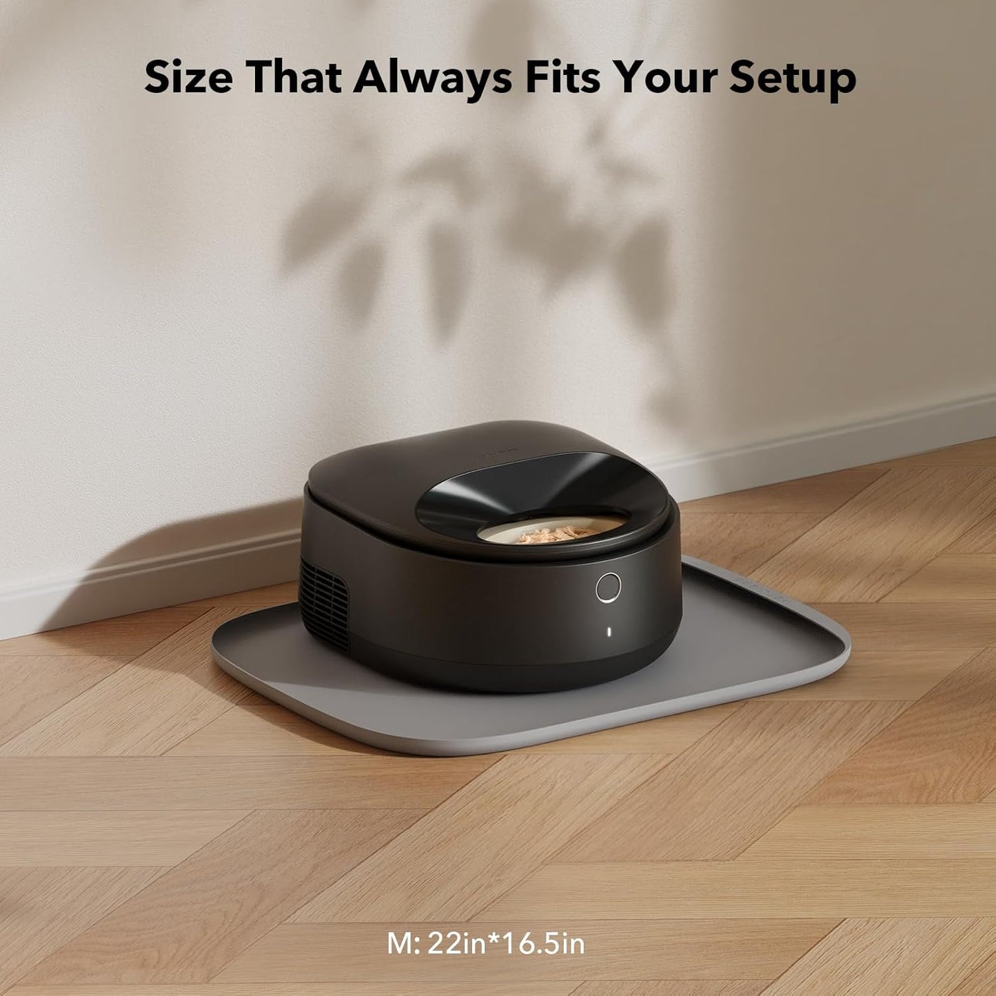 PETLIBRO Pet Mats for Dogs and Cats, Extra Large Dog Bowl Mat for Feeder or Fountain, Non-Slip Waterproof Pet Feeding Mat for PLAF103 Dual Tray, PLAF109, PLAF203 Dual Tray, PLAF301, 22''x16.5''