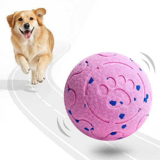 Dog Balls: Interactive Dog Ball Auto Rolling - Interactive Dog Toys for Aggressive Chewers - Bouncy & Throwable, Type-C Rechargeable, Washable, for Small & Medium & Large Dogs – Pink