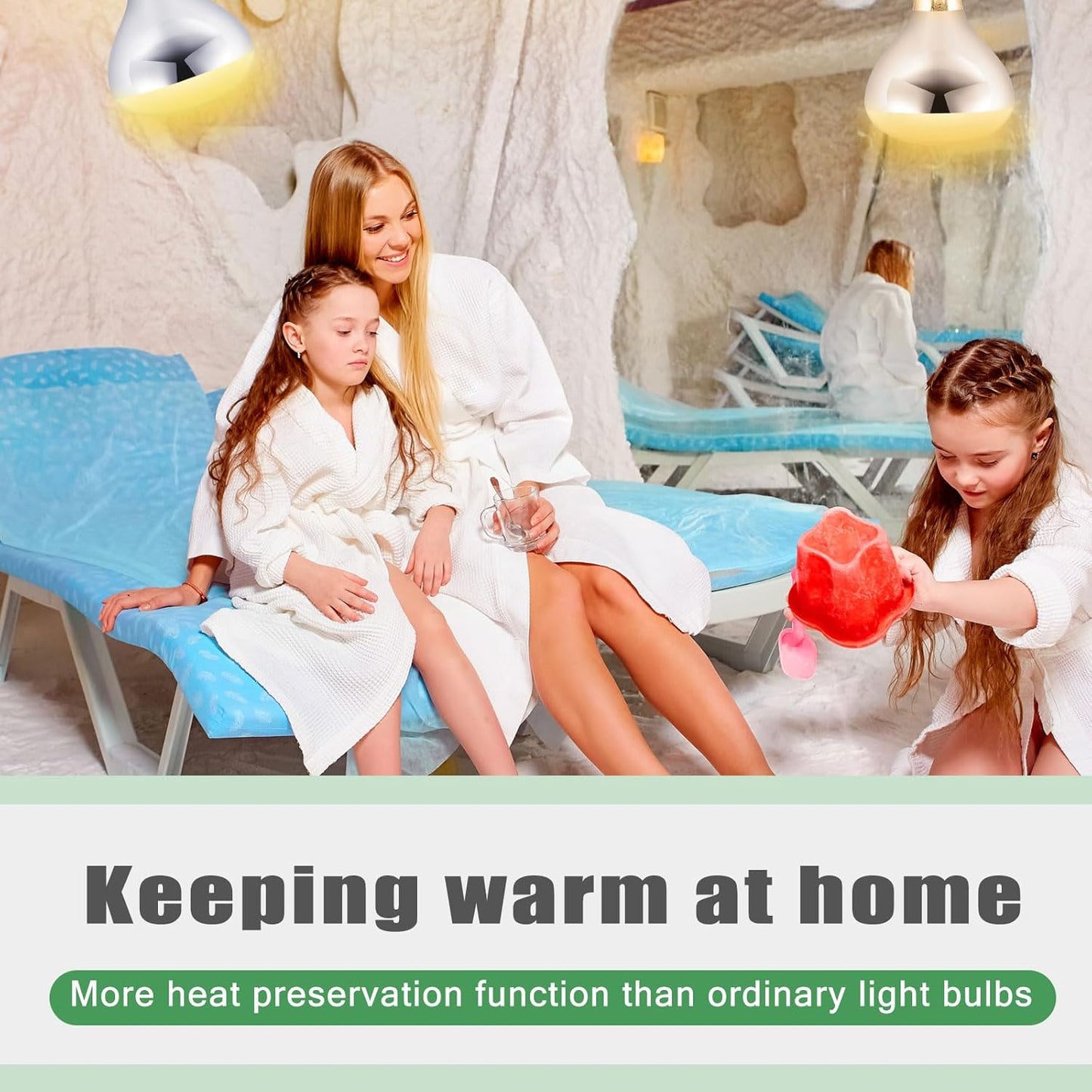 VIHOSE 2 Pack 250 Watt Heat Lamp 120v R40 Heat Lamp Bulbs Glass Incandescent Light Bulbs Incandescent Heating Lightbulbs for Reptiles Chicks Food Puppies Bathroom, Use E26 Base (Silver)