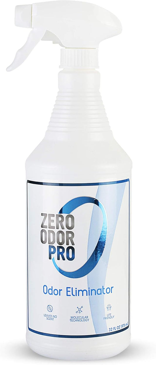 Zero Odor Pro - Commercial Strength Eliminator Odor Neutralizer, Room Deodorizer Odor Eliminator Musty Smell - Strongest Odor Eliminator Trigger Spray, (32-ounce)