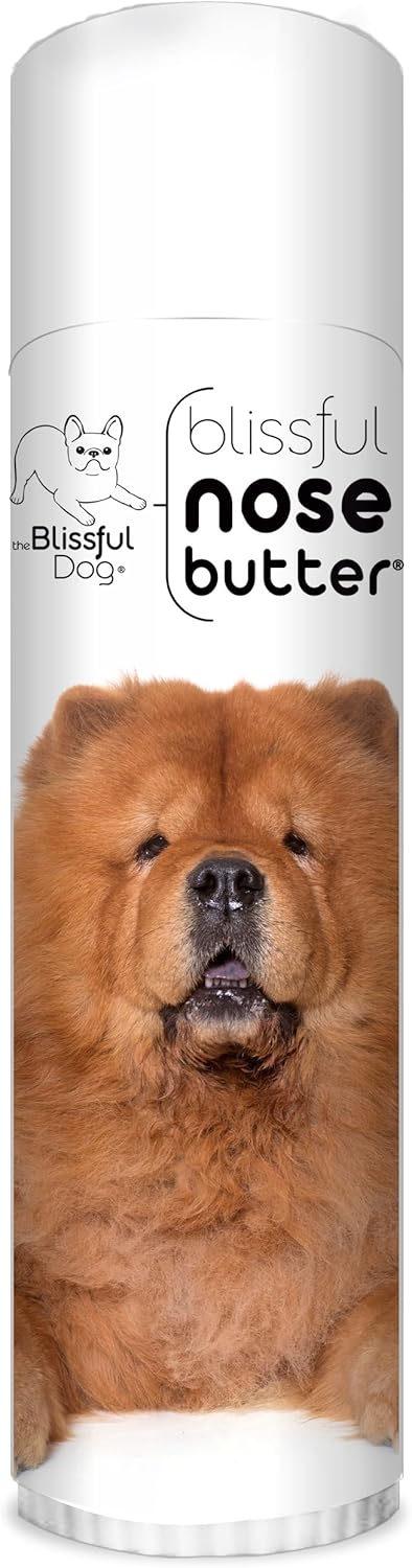 The Blissful Dog Chow Nose Butter for Dry, Cracked Skin, Lick-Safe Dog Nose Balm with Moisturizing Shea Butter, Almond, Olive, and Essential Oils, Pet Supplies, Uncented, 0.50 oz.