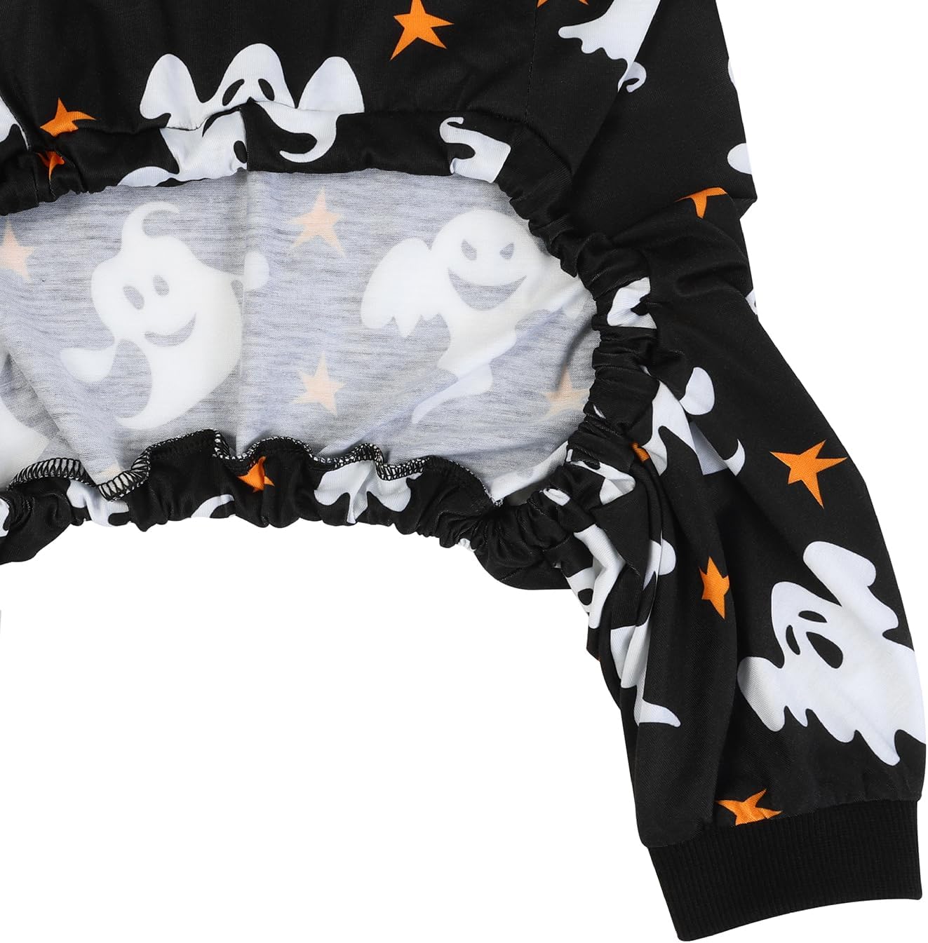 HDE Dog Pajamas One Piece Jumpsuit Lightweight Dog PJs Shirt for M-3XL Dogs Ghostly Stars - M