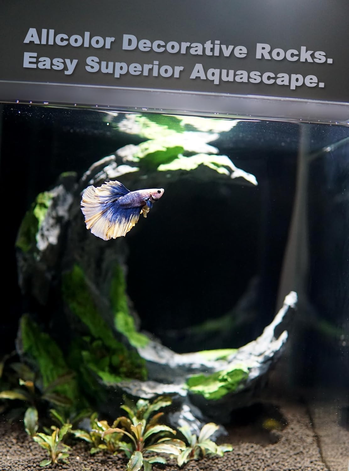 Fish Tank Decor Rocks.Aquarium Decoration Model.Easy Superior Aquascape (Moon Valley)