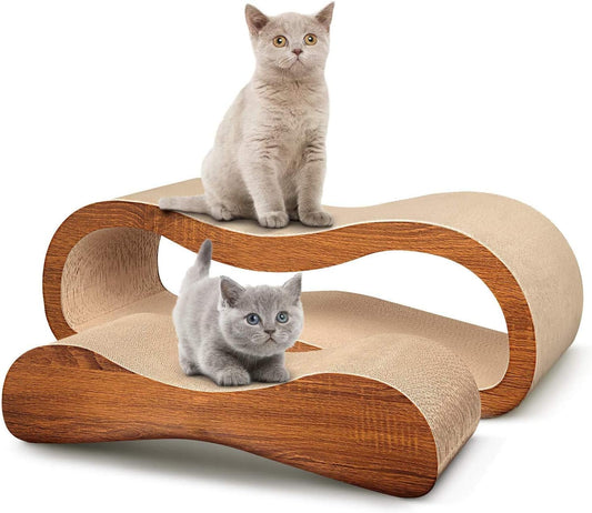 Cat Scratcher,2 in 1 Cat Scratching Board,Cat Cardboard,Scratch Lounger,Large,27.56 x9.45 x8.86 inch
