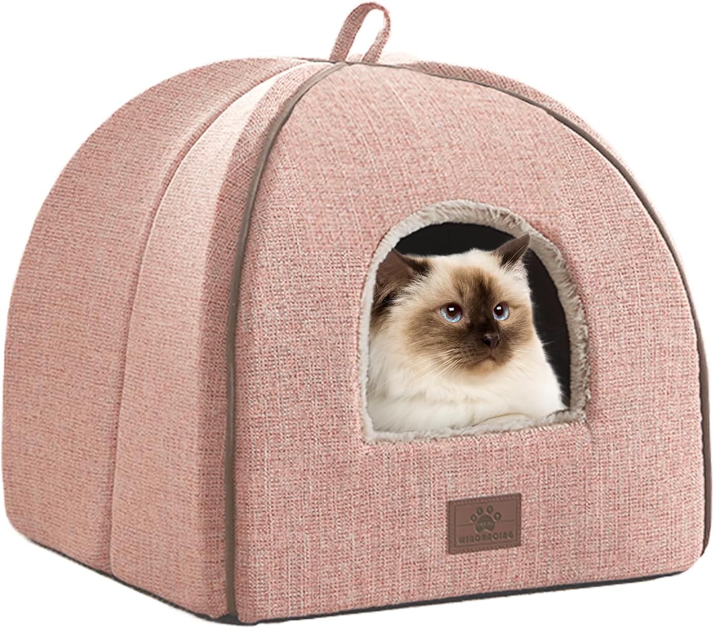Cat Bed for Indoor Cats - Cats Cave Bed Cat House Cat Tent with Removable Washable Cushioned Pillow, Soft Kitten beds, & Furniture, for Small and Medium Pet Bed