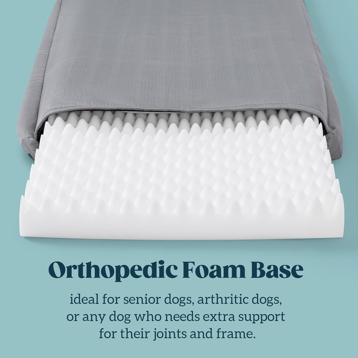 Cybarmour Indestructible Dog Bed - Outdoor Waterproof Chew Proof Dog Crate Pad - Orthopedic Kennel Mat for Aggressive Chewers - Small Breeds & Fits 24-Inch Crate - 23"x16", Limestone