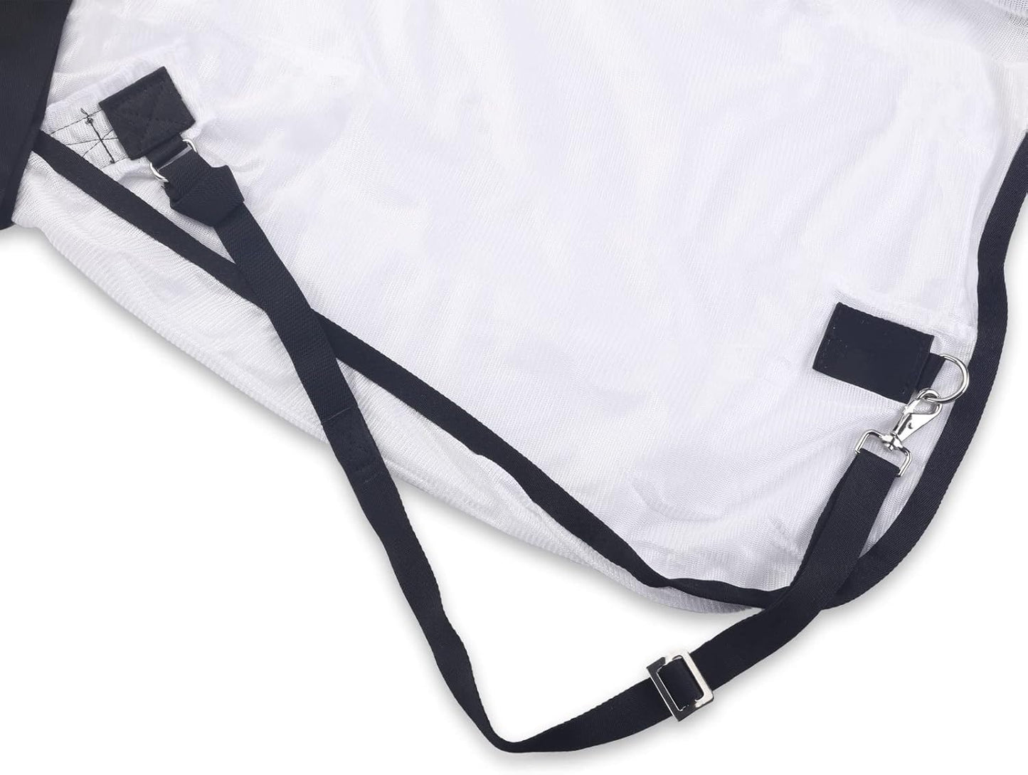 Comfy Mesh Horse Fly Sheet Equine Summer Sheets Stand Neck White 84