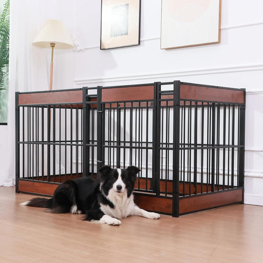 Dog Playpen, 31.5" Height Dog Pen Indoor, Heavy Duty, Safe and Sturdy, Furniture Style Puppy Pen