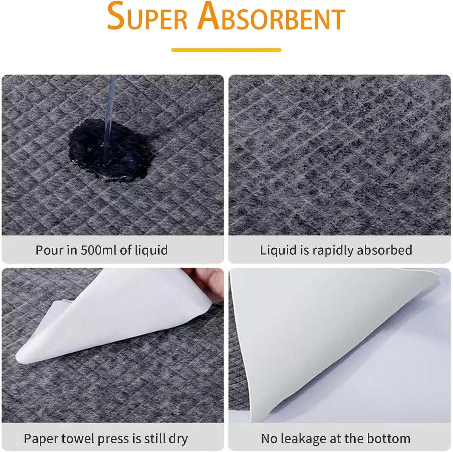 Puppy Pee Pads 100 Count, 23'' x 23'' Charcoal Dog Pee Pads, Leak-Proof Quick-Dry Strong Absorbency for Potty Training