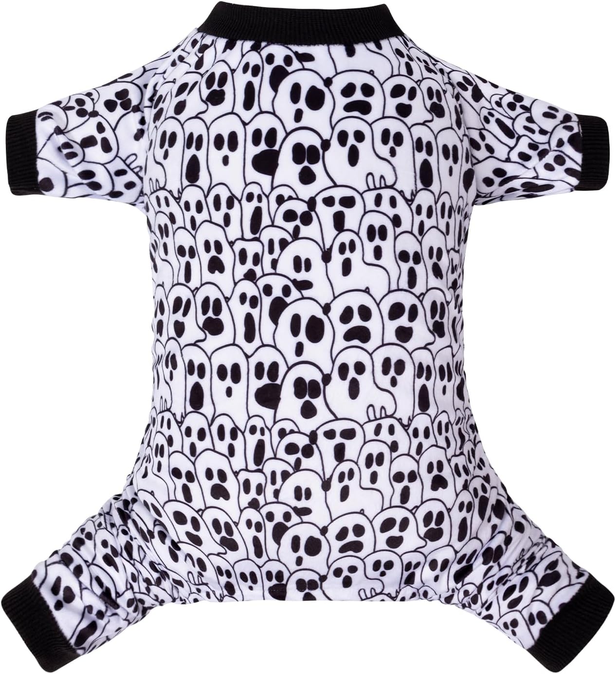 CuteBone Small Dogs Outfit Soft Puppy Onesies Pjs Halloween Dog Pajamas Pet Coat Cat Apparel Comfy Doggie Jumpsuit Bodysuit for All Seasons P300S