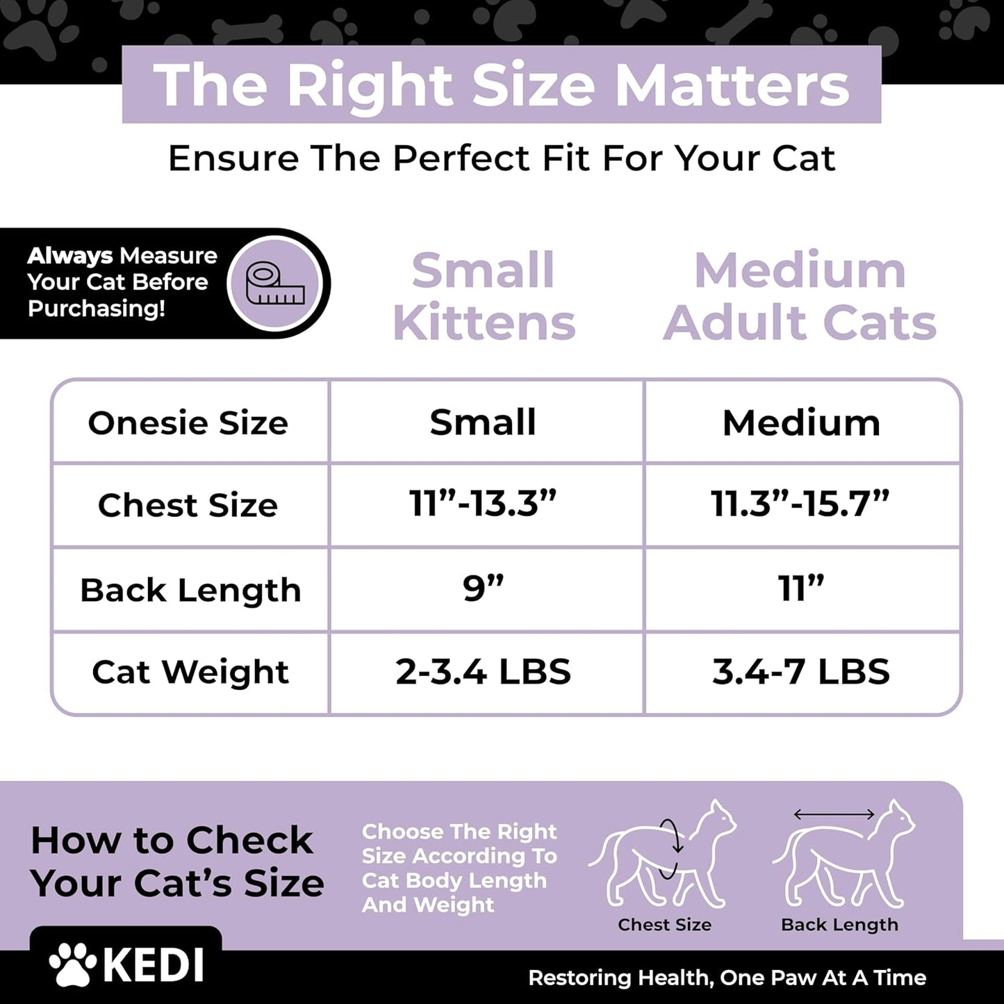 Cat Onesie for After Surgery Care - Breathable Male Female Post Surgical Recovery Suit Vest for Cats with Abdominal Wounds or Skin Issues - Soft Washable Protective Medical Clothing for Pets