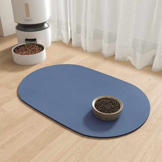 Absorbent Dog Food Mat-Dog Cat Mat for Food and Water Bowl, Quick Dry Pet Food Mat, No Stains Pet Feeding Pad, Cat Accessories Pet Supplies Mat for Messy Drinkers