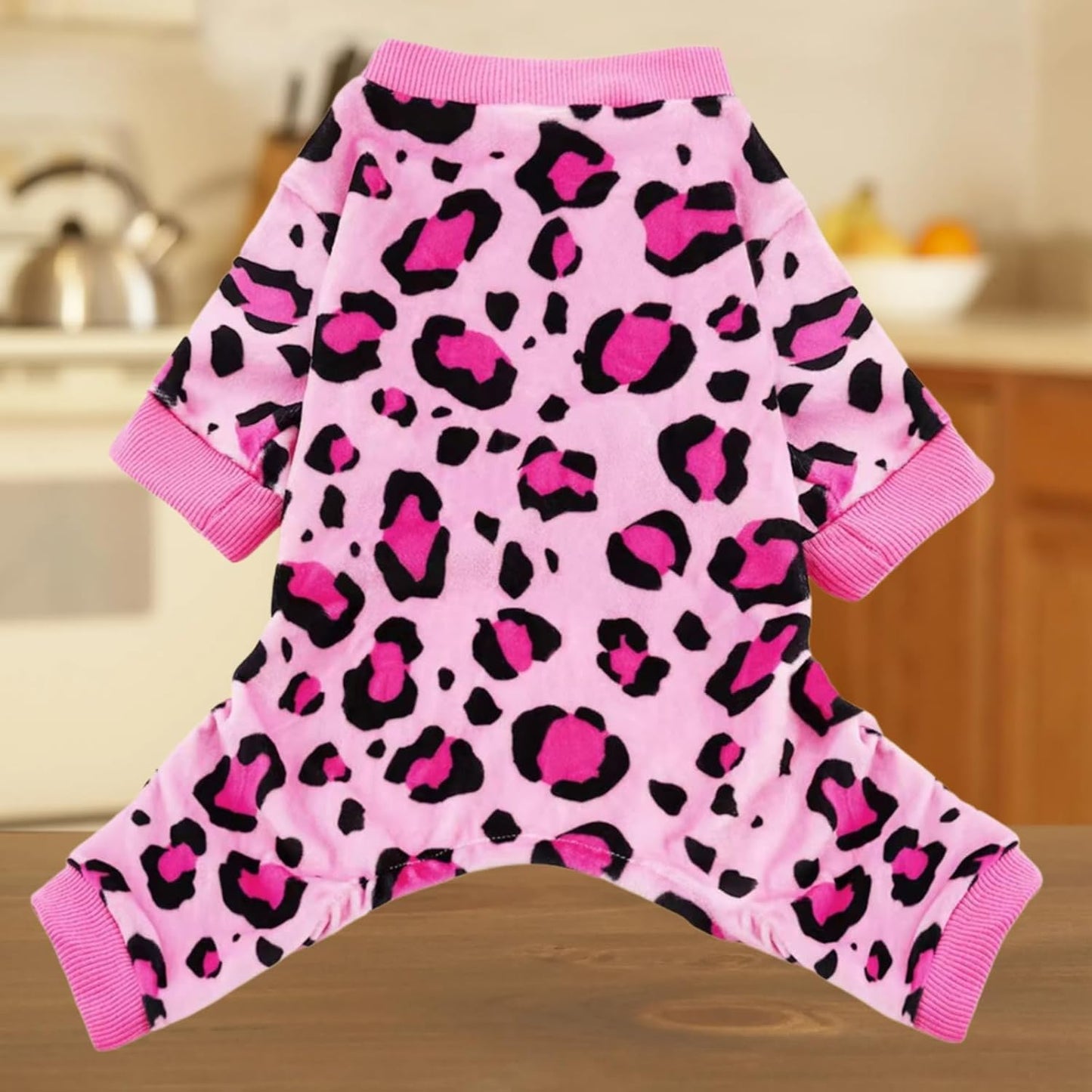 Vet-Approved Dog Pajamas Onesie for Medium Dog Clothes - Lightweight Soft Stretchy Puppy Costume - Certified Hypoallergenic Comfort Anxiety-Reducing (Pink, XL)