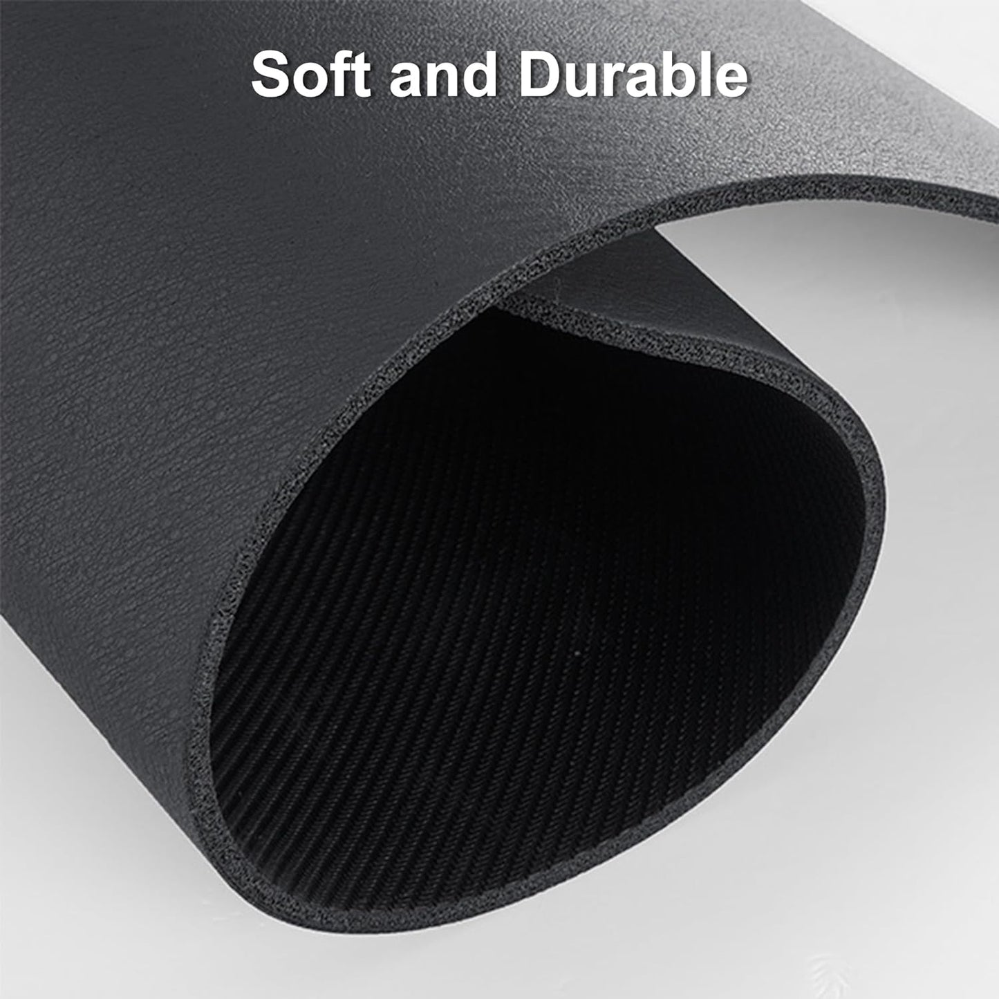 YCT Cat Food and Water Mat for Pets - Non-Slip Super Absorbent Dog Bowl Mat With Multiple Cat Heads Logo - 24 x 16.9 Inches, Dark Grey