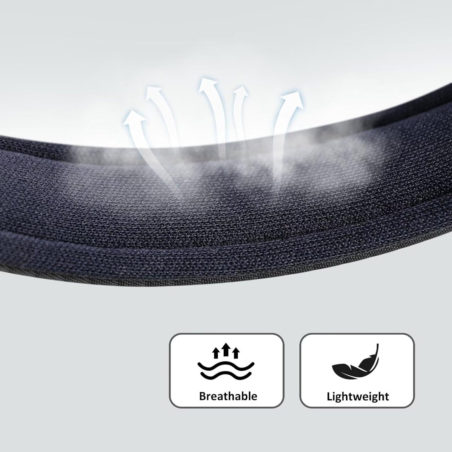 Didog Soft Padded Dog Collars for Small Dogs, Lightweight and Breathable Dog Collar with Metal Buckle, Black, M