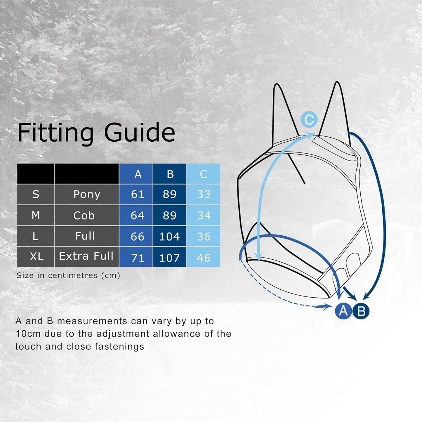 Harrison Howard Pro Luminous Horse Fly Mask Standard with Ears UV Protection for Horse Light Champagne Large Full Size