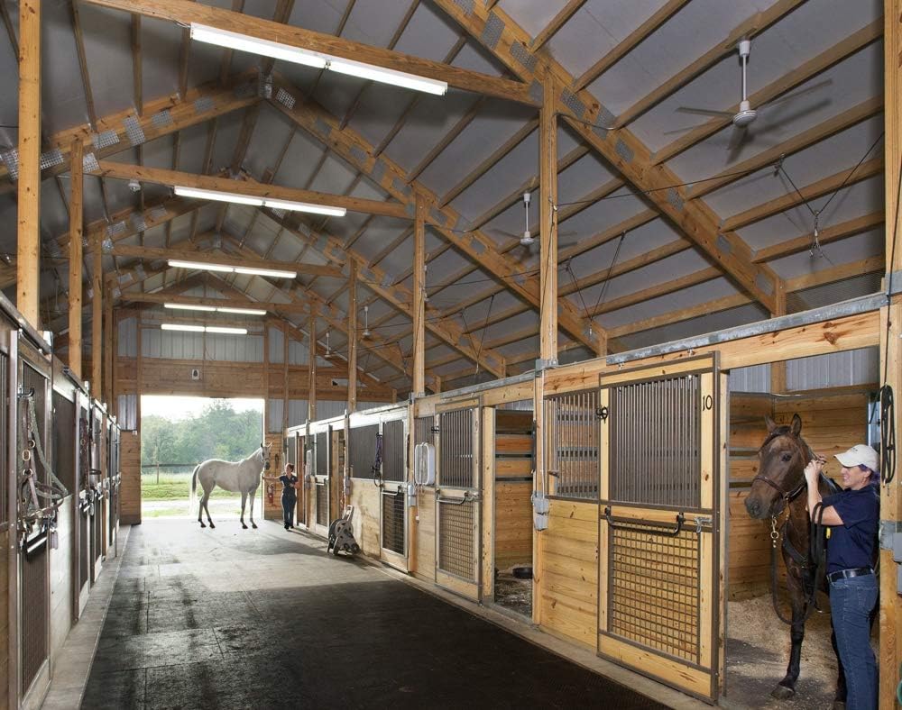 American Floor Mats - Horse/Stable Mats - Heavy Duty Stall Mats - Thick, Durable Rubber Flooring Solid Black 1/2" Thick – 4' x 50' Roll