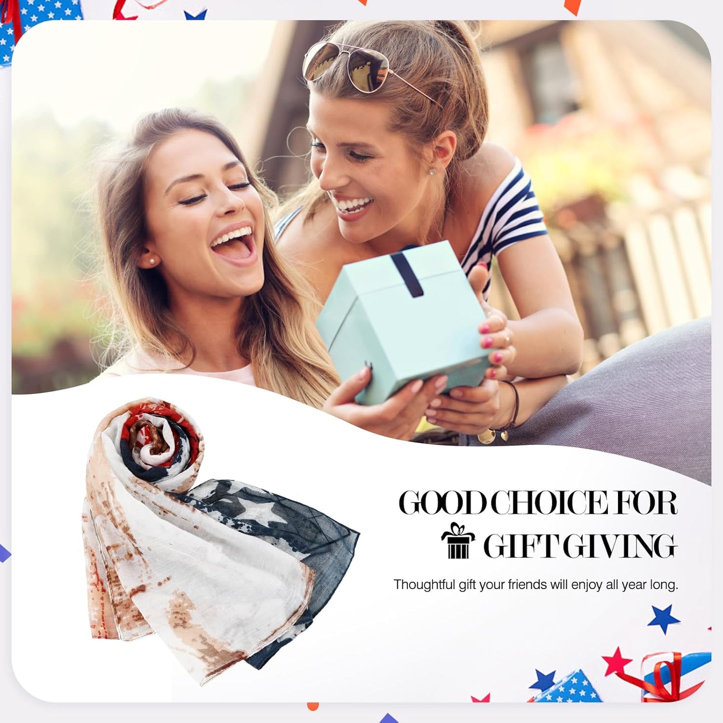 E-Clover Fashion Scarf for Women Lightweight Scarves Shawl Wrap for Spring/Summer Winter