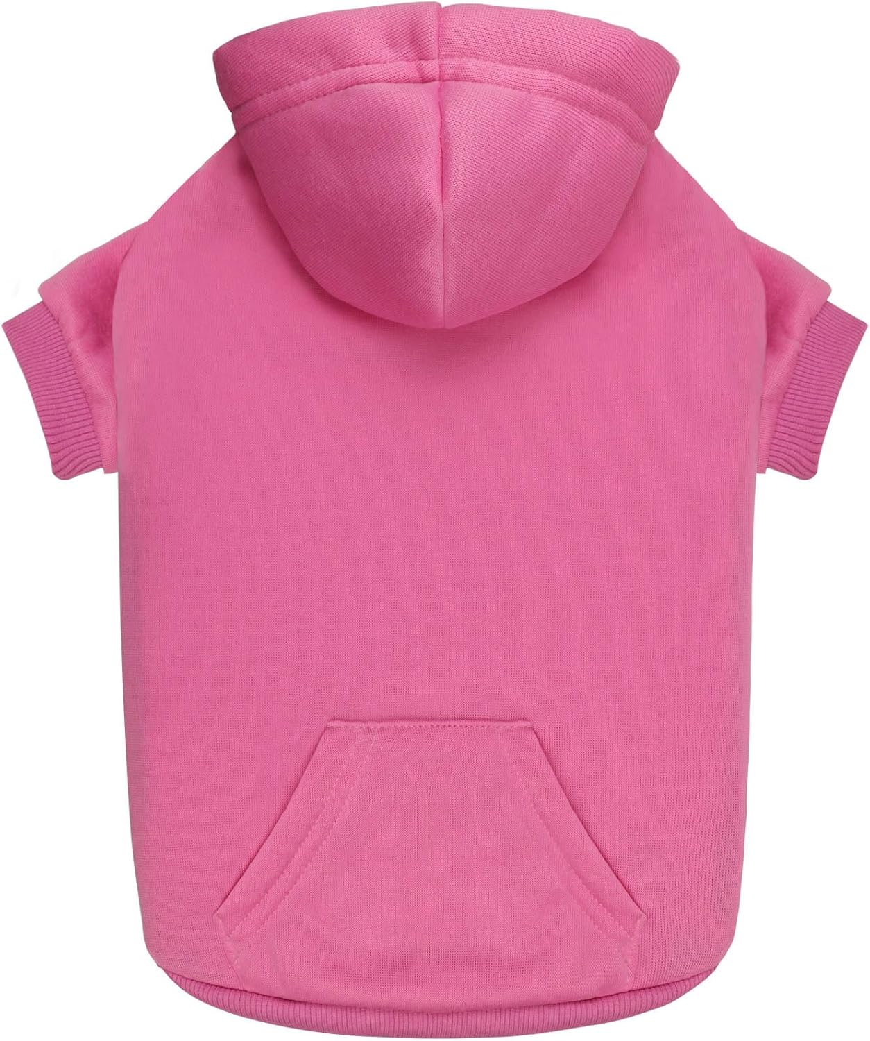 Dog Sweaters for Medium Dogs Dog Hoodie Dog Sweater Solid Soft Brushed Fleece Dog Clothes Dog Hoodie Sweatshirt with Pocket(Pink-M)