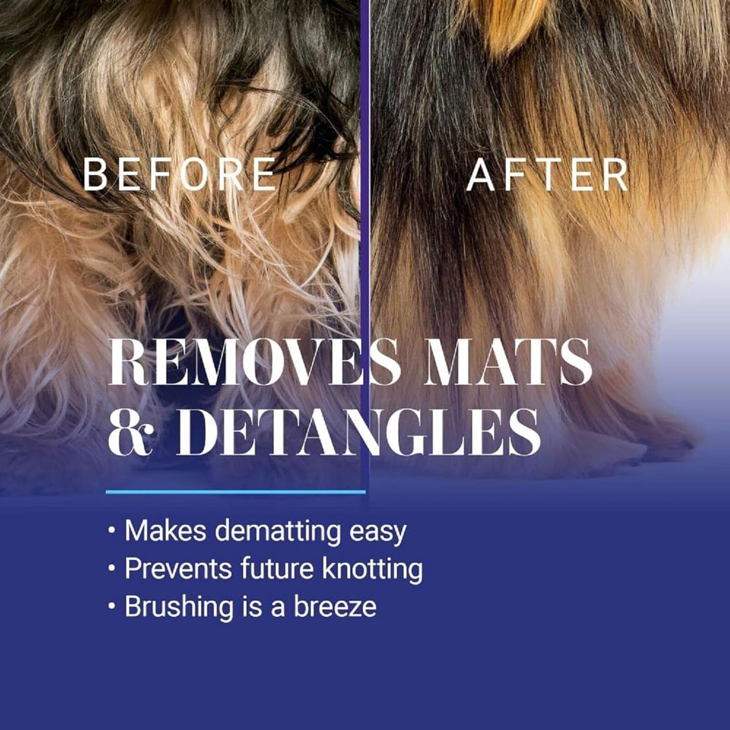 Chris Christensen Ice on Ice Detangler and Finishing Dog Spray, Groom Like a Professional, Ready to Use, Helps Brush/Comb Glide Through Coat, Conditions, No Residue, All Coat Types, Made in USA, 16 oz