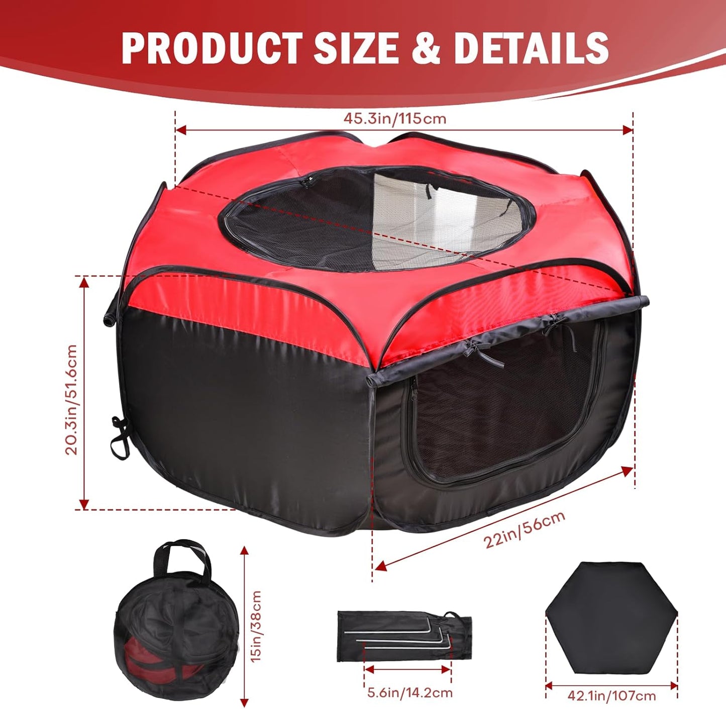 Brooder Box for Chick Starter Kit - Brooder Pen/Baby Chicken Supplies Brooder Box with Ideal Size Brooding Up to 15 Baby Chick, Duck and Quail