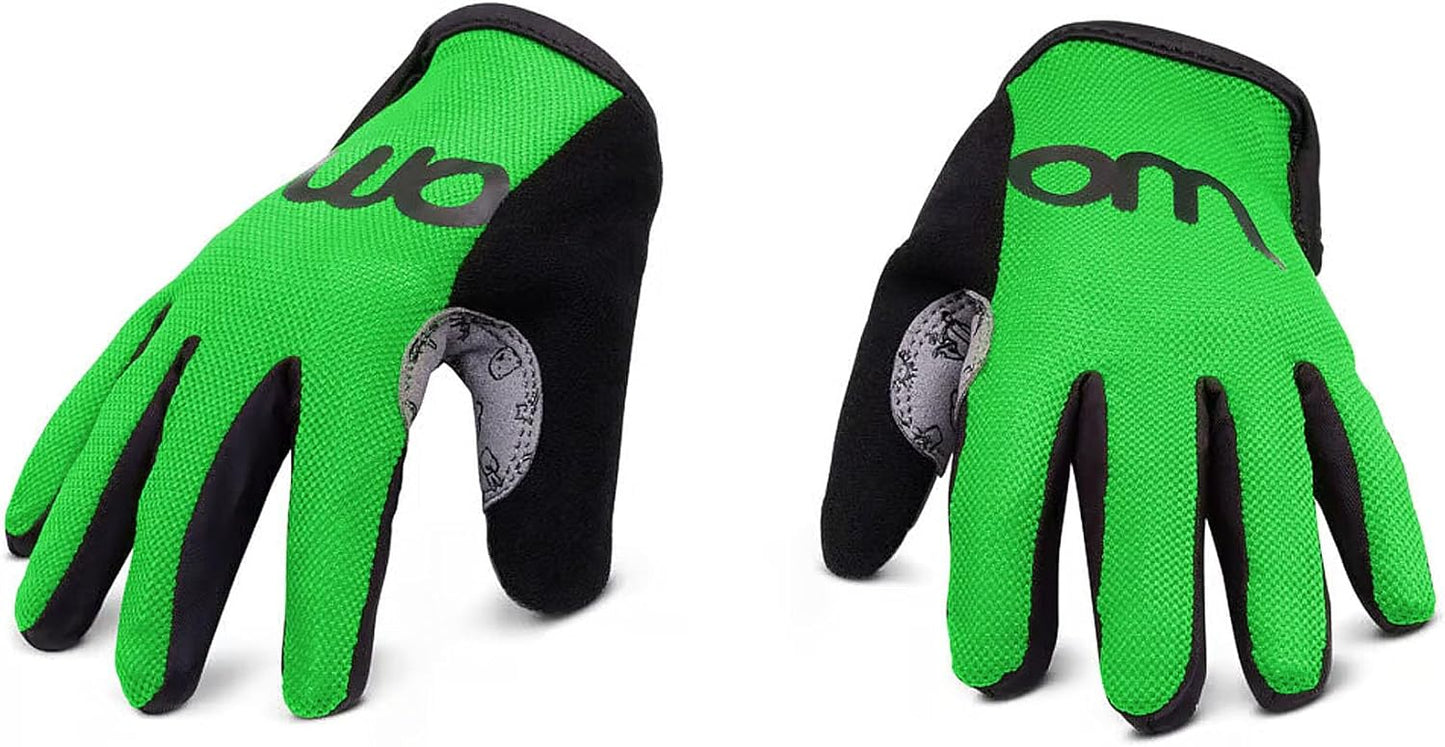 woom TENS Bike Gloves, Child’s & Youth Bicycle Full Finger Protection with Grip for Road Cycling & Mountain Biking (Boys & Girls)