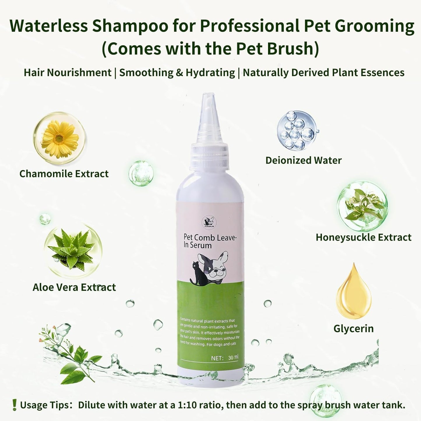 Cat Steam Brush for Shedding,4 in 1 Grooming Brush for Cats and Dogs,Deshedding,Massage,Cleaning & Anti-Static All In One,Suitable for Long & Short Haired Pets,Includes Waterless Shampoo,Blue