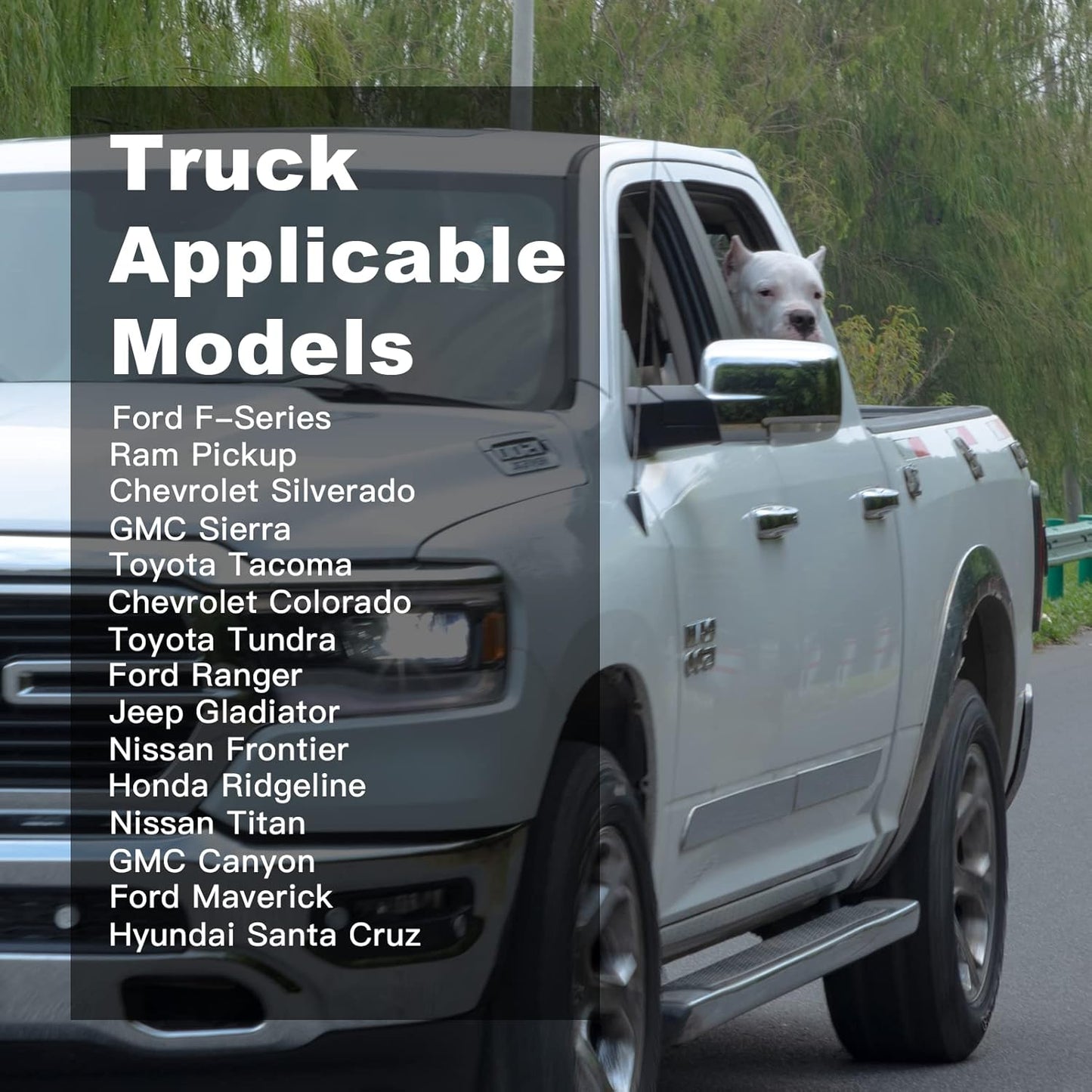 Dog Car Seat Covers for Back Seat,Waterproof Pet Bench Seat Covers for Trucks Ford f150/Ram1500/Nissan Frontier/Toyota Tacoma/GMC Canyon/Silverado Scratch Nonslip Truck Seat Cover for Dogs