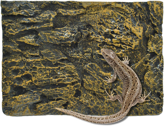 Reptile Tank Background Board Rock Terrarium Cork Background Board 3D Wall Backdrop Aquarium DéCor Backgrounds Amphibian Habitat Decoration for Lizards Leopard Gecko Bearded Dragons Turtle