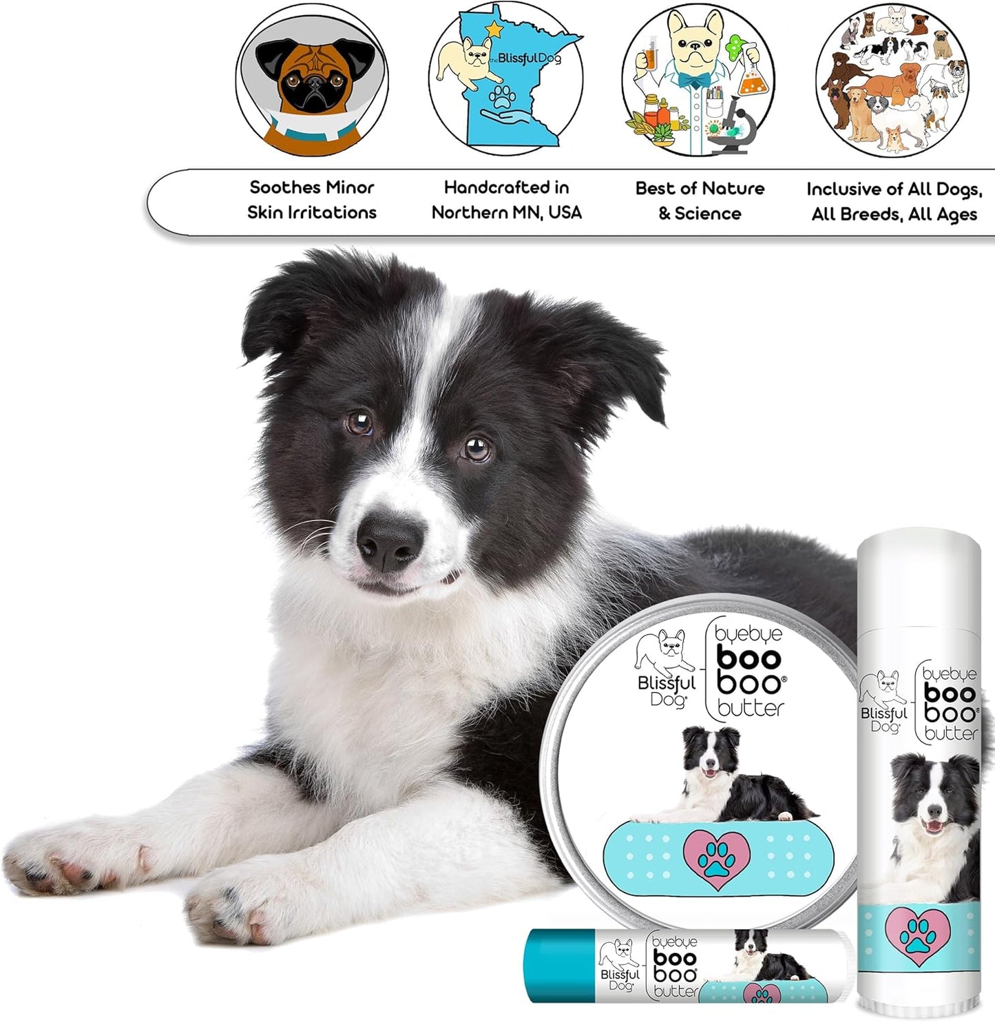 The Blissful Dog Border Collie Boo Boo Butter, 16oz