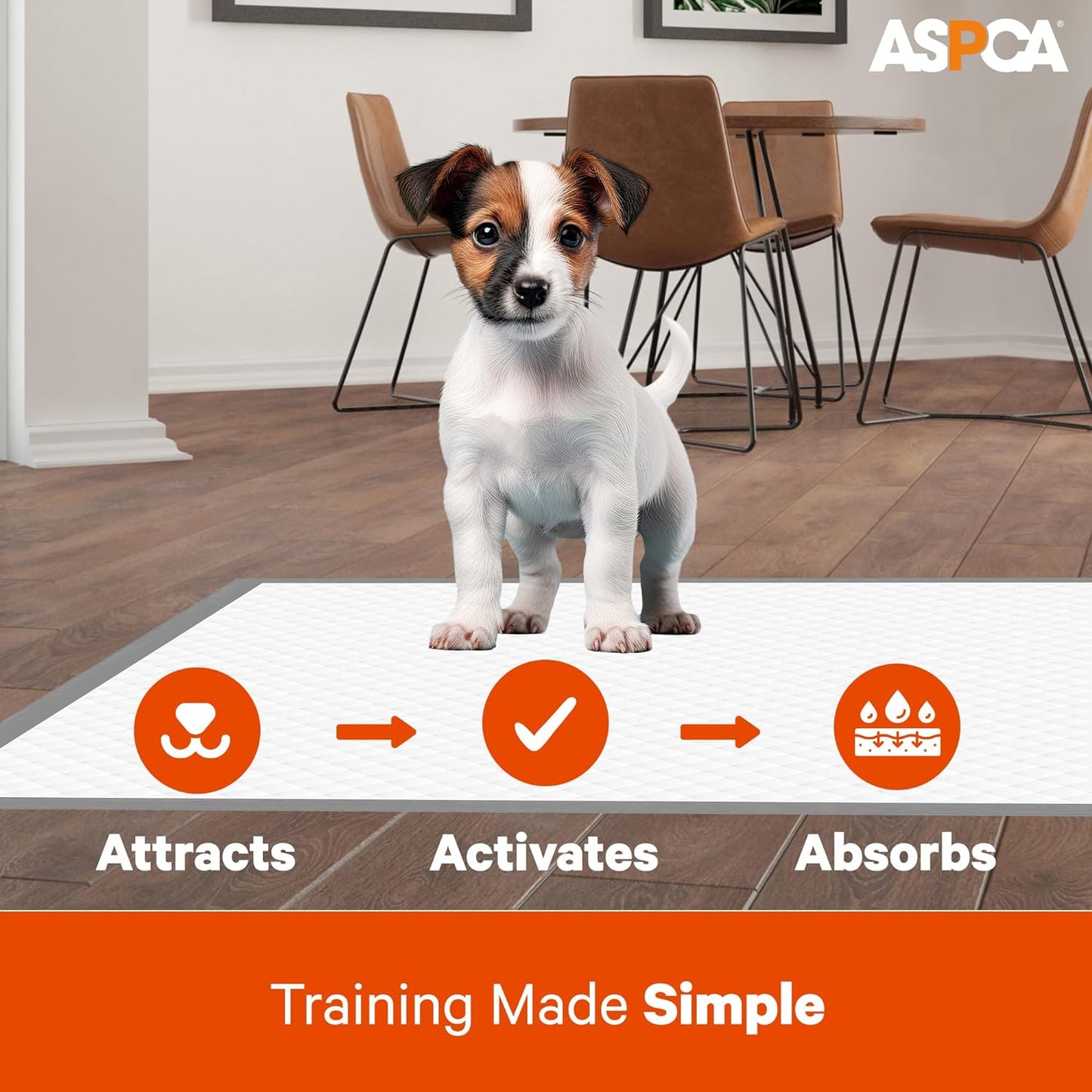 Scented Puppy Pads, [50 Count], Dog Pee Pads for Training, Absorbent Potty Pads for Dogs, Quick-Drying Leakproof Large Dog Pads with Odor Control, 26"x30", XL Puppy Pads for Indoor/Outdoor Use