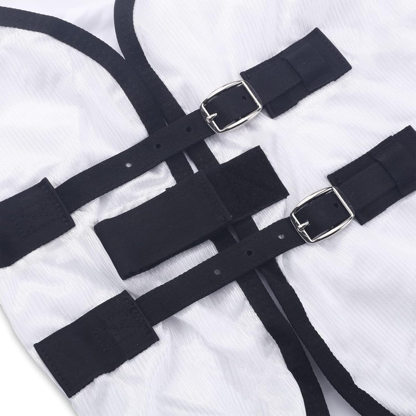 Horse Fly Sheet Equine Summer Sheets, Comfy Mesh Bug and Mosquito Protection Standard Neck - White 81"