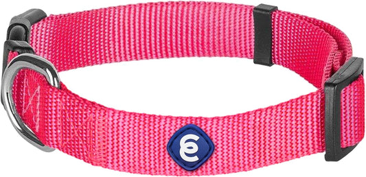 Blueberry Pet X-Small Dog Collar | Dog Collars for Small Dogs | Hot Pink Durable Quick Release Collar | Eco-Friendly French Pink Collar for Female Puppies | Safe Nylon Pet Collar